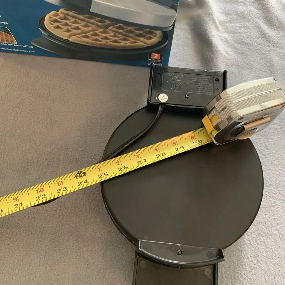 Black &Decker Belgian Waffle Maker Stainless Steel Nonstick Extra Deep Grids